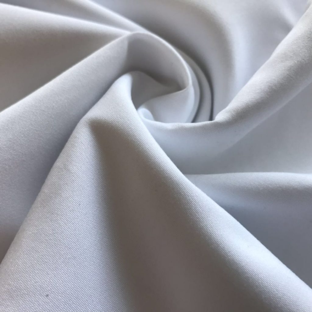 Polyester Microfiber Fabric Peach Skin Fabric Optical White Color