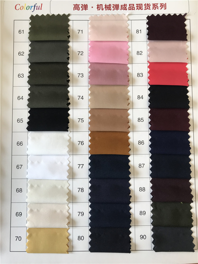 warna Microfiber Stretch Fabrik 3